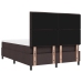 Cama con Box Spring y Colchón Gris Oscuro 140x200 cm Tela