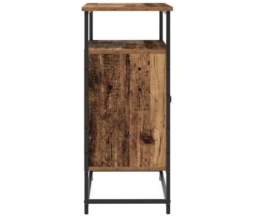 Aparador de Madera Vieja 69x35x80 cm de Madera Ingenierizada y Acero