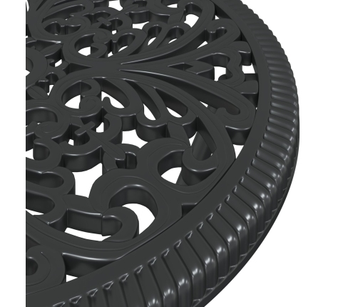 Set de Bistro de Jardín de 3 Piezas  en Aluminio Fundido Negro