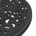 Set de Bistro de Jardín de 3 Piezas  en Aluminio Fundido Negro