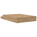 Marco de Cama con Almacenamiento  Roble Artesanal Madera Diseñada