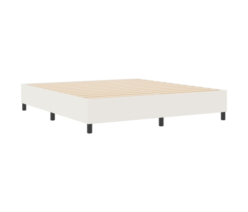 Cama Box Spring  Crema Super King Tejido de Corduroy