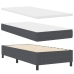 Cama con cajón de  con colchón&LED Gris Oscuro 90x200 cm Tela de terciopelo