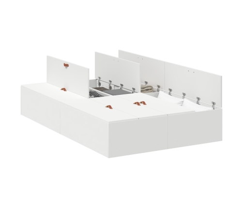 Cama con almacenamiento  Blanca 120x200 cm