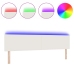 Cabecero LED  Diseño Sencillo Crema 100 cm Tela de Pana