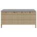 Conjunto de Comedor de Jardín de 3 Piezas con Cojines Beige de Ratán Polímero y Acacia