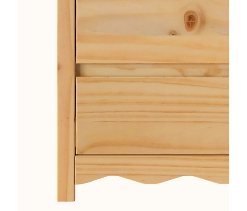 Cajonera  ""DRAMMEN"" 76,5x40x91 cm Madera Sólida de Pino