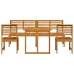 Conjunto de Comedor de Jardín de 5 Piezas  de Madera Sólida de Acacia