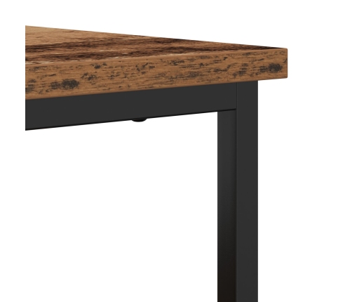 Aparador de Madera Vieja 69x35x80 cm de Madera Ingenierizada y Acero