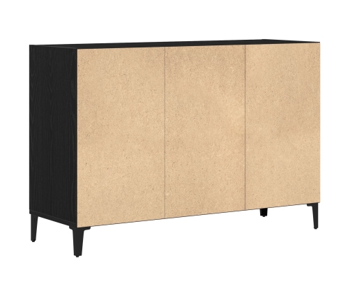 Mueble de almacenamiento Negro Roble 103,5x35x70 cm Madera elaborada