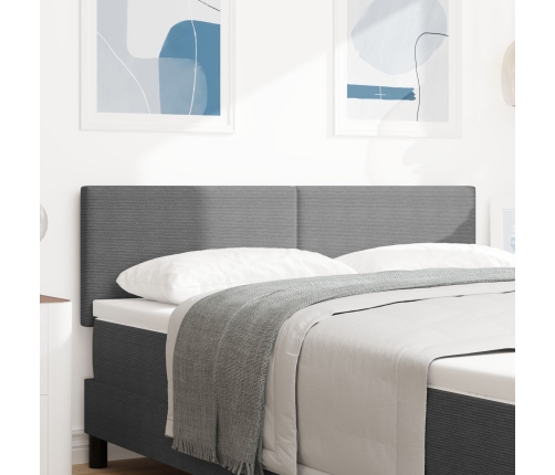 Cabecero  Diseño Sencillo Gris Claro 140 cm Tela de Corduroy