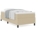 Cama con Box Spring  con Colchón Verde Claro Gris 90x200 cm Tela de Corduroy