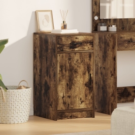 Sideboard  de Roble Ahumado 40x41x75 cm de Madera Compuesta