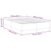 Estructura de Cama  Verde Claro Gris 140x190 cm Tela de Pana