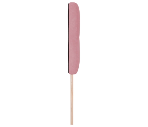 Cabecero  Tufted Botones Rosa 140 cm Terciopelo