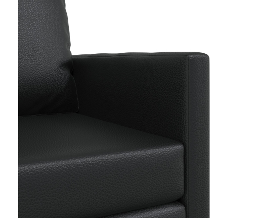 Sillón cama 2 en 1 Negro 74x77x81 cm Cuero Sintético