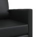 Sillón cama 2 en 1 Negro 74x77x81 cm Cuero Sintético
