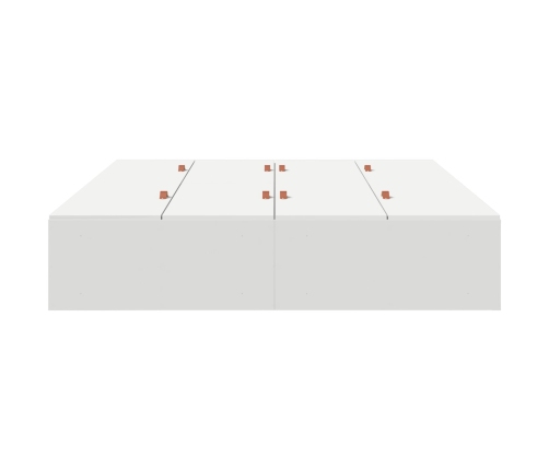 Estructura de Cama de Almacenamiento  Blanca 140x190 cm