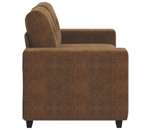 Sofá Loveseat  Marrón 120 cm de Piel Sintética