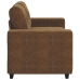 Sofá Loveseat  Marrón 120 cm de Piel Sintética