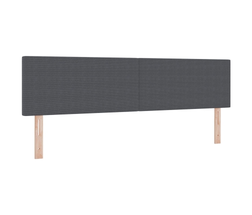 Cabecero  Diseño Sencillo Gris Oscuro 180 cm Tela de Terciopelo