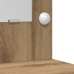 Set de tocador de 2 piezas  con LED de madera en color roble