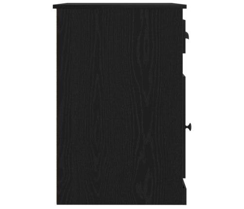 Escritorio  con almacenamiento roble negro 50x115x75 cm madera aglomerada