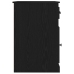 Escritorio  con almacenamiento roble negro 50x115x75 cm madera aglomerada