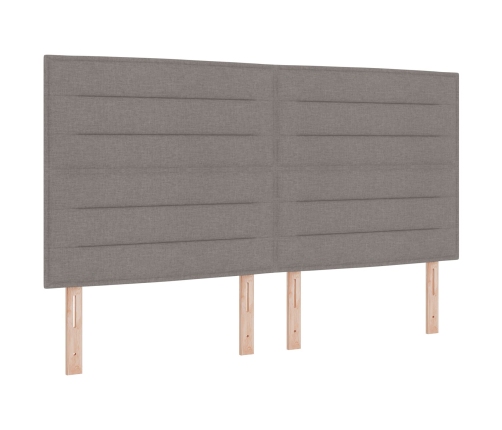 Estructura de Cama  en Taupe, 180x200 cm, Tela
