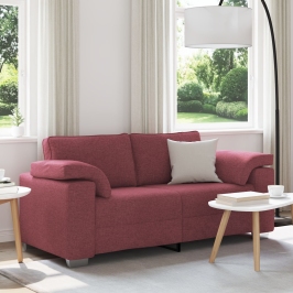 Sofá  Rojo viento Tela, Madera Regular Sofá Rectangular