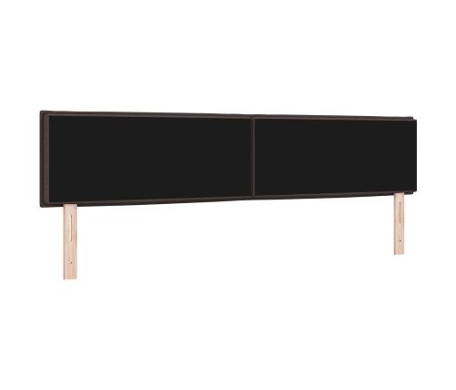 Cabecero diseño Lines marrón oscuro 200 cm tela