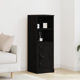 Gabinete Alto de Roble Negro 36x35.5x103.5 cm Madera MDF
