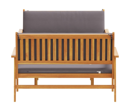 Set de Sofá de Jardín de 3 Piezas con Cojines de Madera Maciza de Acacia