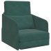 Sofá Cama  2 en 1 Verde Oscuro 65x80x83 cm de Terciopelo
