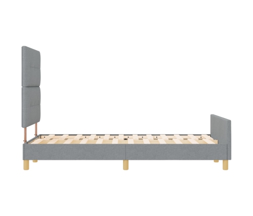 Estructura de Cama Gris Claro 120x200 cm Tela