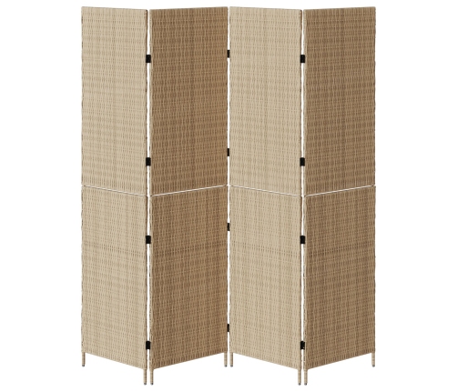 Divisores de habitaciones  Beige Ratán Alto Plegable
