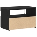 Mueble de TV  con luces LED Negro Roble 60x35x40 cm de madera