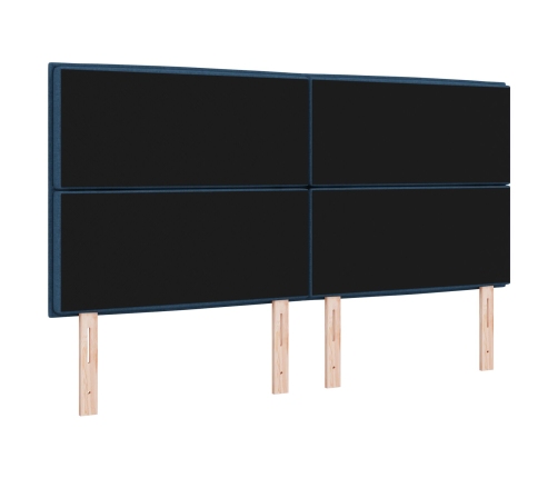 cabecera  diseño de líneas LED azul 90 cm tela