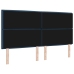 cabecera  diseño de líneas LED azul 90 cm tela