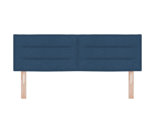 Cabecero LED Diseño de Líneas Azul 72 cm Tela
