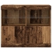 Aparador  con Luces LED Madera Vieja 81x37x67 cm