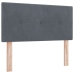 Cabecero  acolchado con botones gris oscuro 80 cm de terciopelo