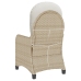 Sillón Recliner con Cojín Beige de Poliratán