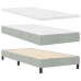 Cama con Somier  con Colchón Gris Claro 100x200 cm Terciopelo
