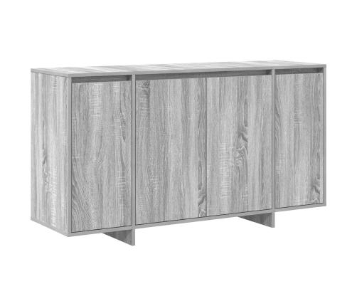 Aparador gris Sonoma gris Madera ingenierizada 135 x 41 x 75 cm