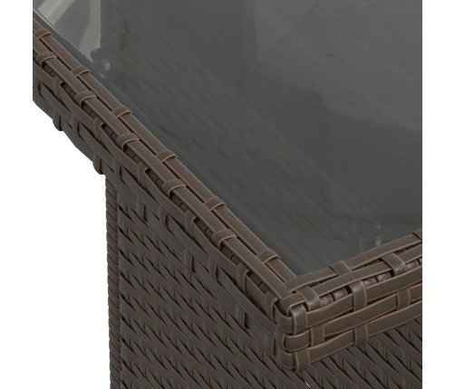 Conjunto de Sofá de Jardín  Juego de 9 Beige y Marrón