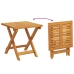 Tumbonas con ruedas  2 pcs con mesa y cojín de madera maciza de acacia