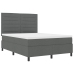 Cama con Somier  Gris Oscuro 140x190 cm Tela
