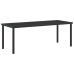 Set de Comedor de Jardín de 7 Piezas en Rattan Poliéster Marrón