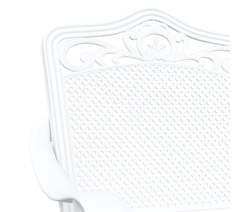 Silla de Exterior  Blanca Metal 62 x 64 x 93 cm Duradera